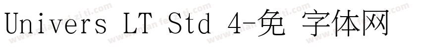Univers LT Std 4字体转换